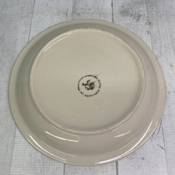 Royal Norfolk Greenbrier Spring Green Swirl Stoneware 10.5" Dinner Plates Set 4 - Picture 5 of 16